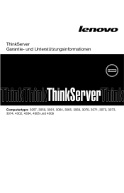 Lenovo ThinkServer RD330 (German) Warranty and Support Information