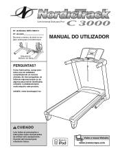 NordicTrack C3000 Treadmill Portuguese Manual