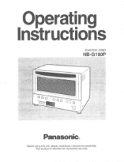 Panasonic NB-G110 NBG100P User Guide