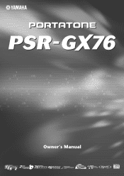 Yamaha PSR-GX76 Owner's Manual
