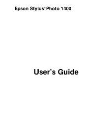 Epson 1400 User's Guide