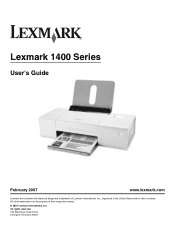 Lexmark Z1480 User's Guide
