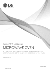 LG LMVM2033ST Owners Manual