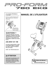 ProForm 780 Ekg Bike French Manual