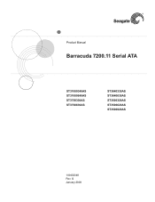 Seagate ST3000DM001 Barracuda 7200.11 SATA Product Manual