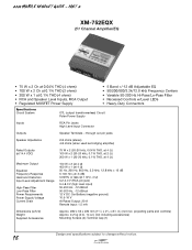 Sony XM-752EQX Marketing Specifications & Dimensions