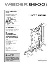 Weider 9900i Uk Manual