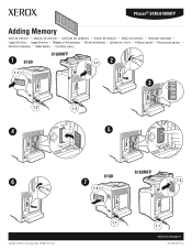 Xerox 6180MFP Instruction Sheet - Adding Memory