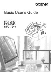 Brother International FAX-2840 Basic Users Guide - English