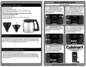 Cuisinart CHW-16 Quick Reference
