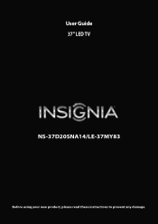 Insignia NS-37D20SNA14 User Manual (English)