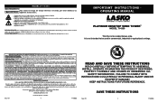 Lasko T14300 User Manual