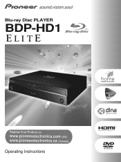 Pioneer BDP-HD1 Owner's Manual