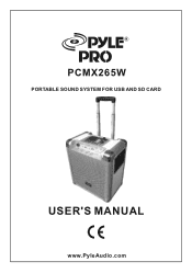 Pyle PCMX265W PCMX265W Manual 1