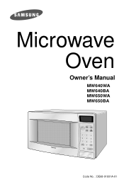 Samsung MW650WA User Manual Ver.1.0 (English)