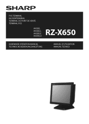 Sharp RZ-X650 Operation Manual