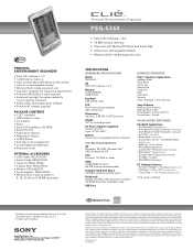 Sony PEG-S360 Marketing Specifications