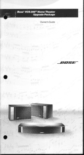 Bose VCS-300 Owner's guide