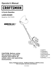 Craftsman 77237 Operation Manual
