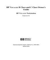 HP Visualize c3000 hp Visualize b1000, c3000, c3600, c3700 workstations owner's guide (a5992-90001)