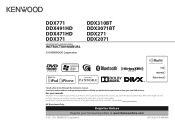 Kenwood DDX3071BT User Manual