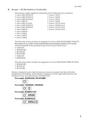 Lenovo Y40-70 Lenovo Regulatory Notice (European) - Notebook