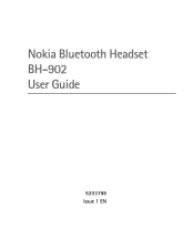 Nokia Bluetooth Headset BH-902 User Guide
