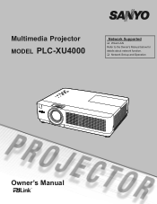 Sanyo PLC-XU4000 Owner's Manual