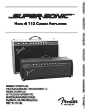 Fender Super-Sonic 112 Combo Owners Manual