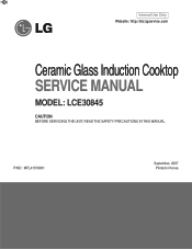 LG LCE30845 Service Manual