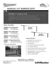 LiftMaster 14000N-12 SENTINEL Lift Barrier Gate Sell Sheet