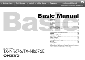 Onkyo TX-NR676 Owners Manual - Basic/Advanced