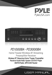 Pyle PD3000BA Instruction Manual