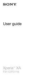 Sony Ericsson Xperia XA Ultra Dual SIM User Guide