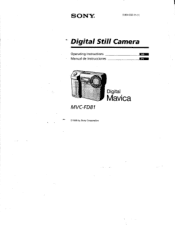 Sony MVC-FD81 Operating Instructions  (primary manual)