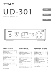 TEAC UD-301 Owner's Mamual (English, Français, Español)