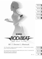 Yamaha BODIBEAT Owners Manual