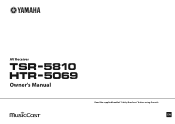 Yamaha TSR-5810 HTR-5069 Owner s Manual