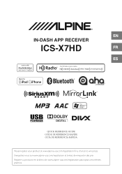 Alpine ICS-X7HD Quick Reference Guide (english)