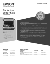 Epson Perfection V500 Photo Product Brochure