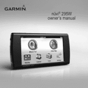 Garmin NUVI295W User Manual