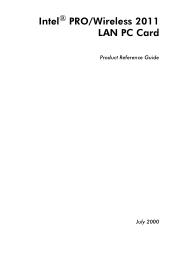Intel WPC2011NA Reference Guide