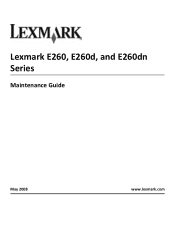 Lexmark E260dn Maintenance Guide