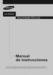 Samsung LT-P326W User Manual (user Manual) (ver.1.0) (Spanish)