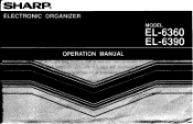 Sharp EL-6390B Operation Manual