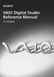 Sony PCV-R532DS Digital Studio Reference Manual