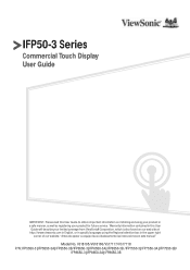 ViewSonic IFP7550 - Gen 3 IFP5550 Gen 3 User Guide