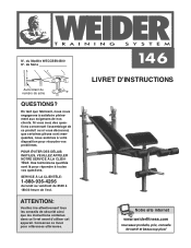 Weider 146 Bench Canadian French Manual