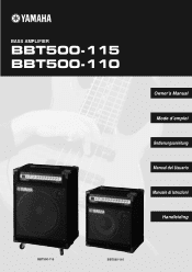 Yamaha BBT500-110 Owner's Manual