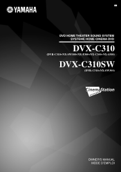 Yamaha DVX-C310SW Owners Manual